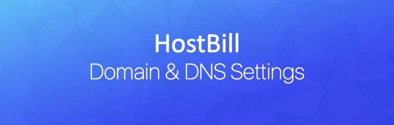 Domain and DNS settings