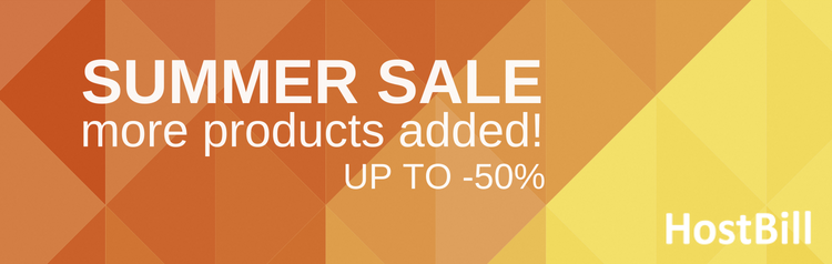 HostBill summer sale