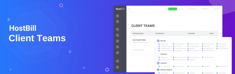 HostBill Client Teams feature